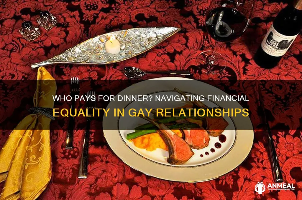 who pays for dinner in a gay relationship