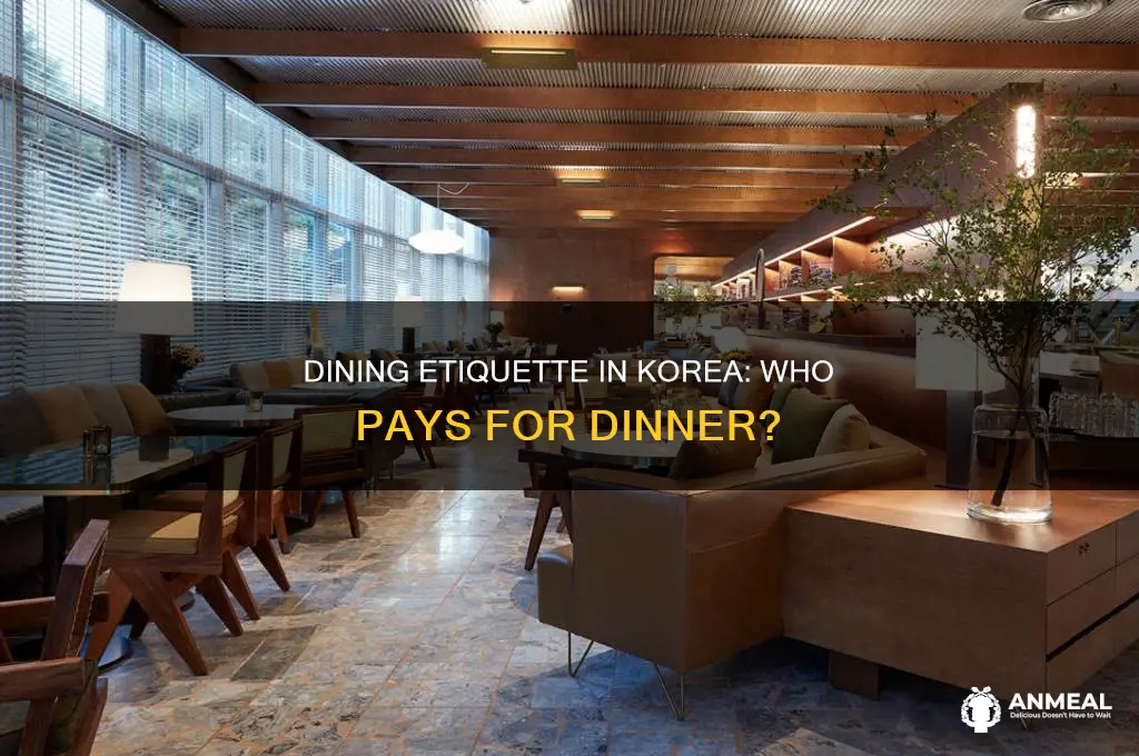 who pays for dinner in korea