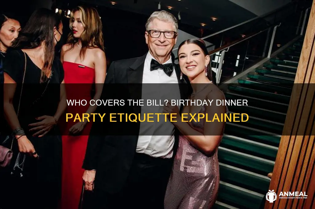 who pays for the birthday dinner party