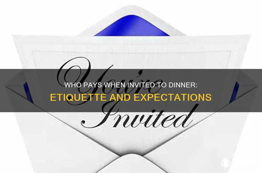 who pays when invited to dinner