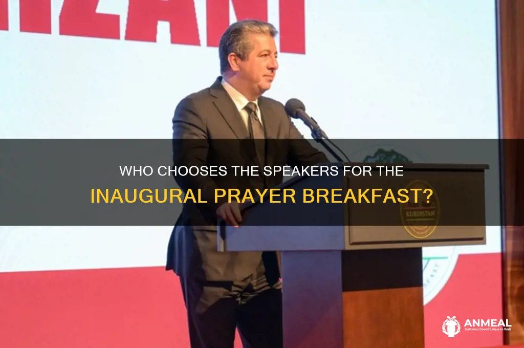 who picks the inaugural prayer breakfast speakers