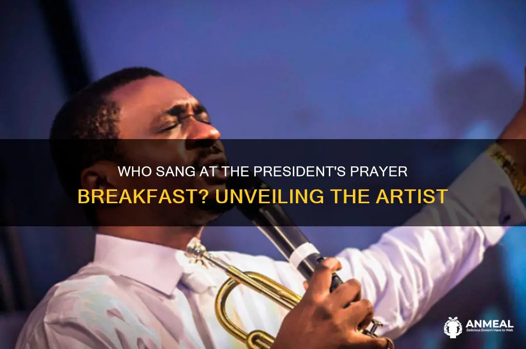 who sang at president prayer breakfast