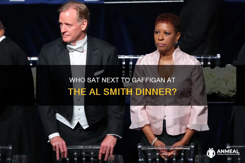 who sat next to gaffigan at al smith dinner