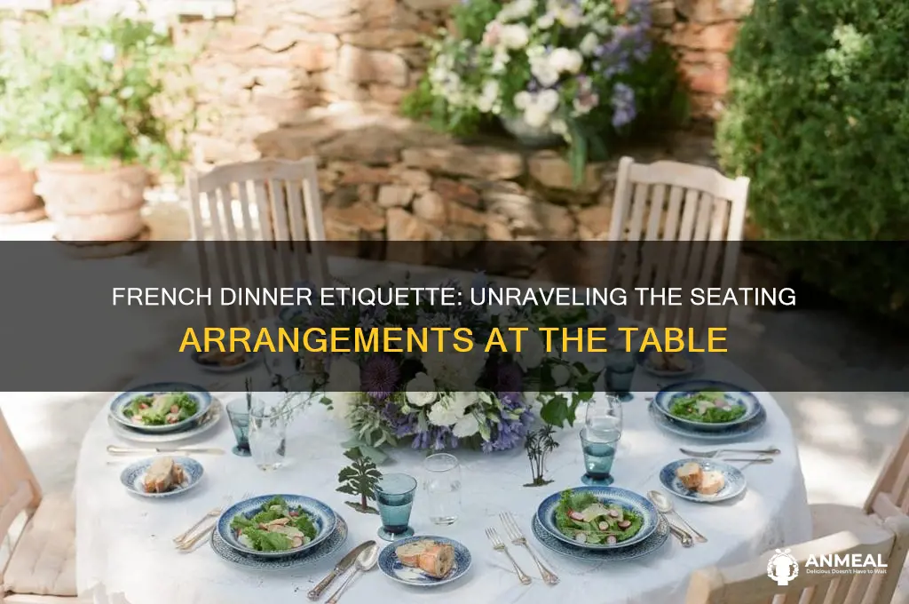 who sat where at the dinner table in france