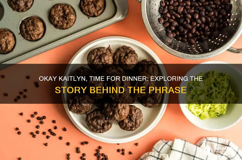 who say okay kaitly time for dinner