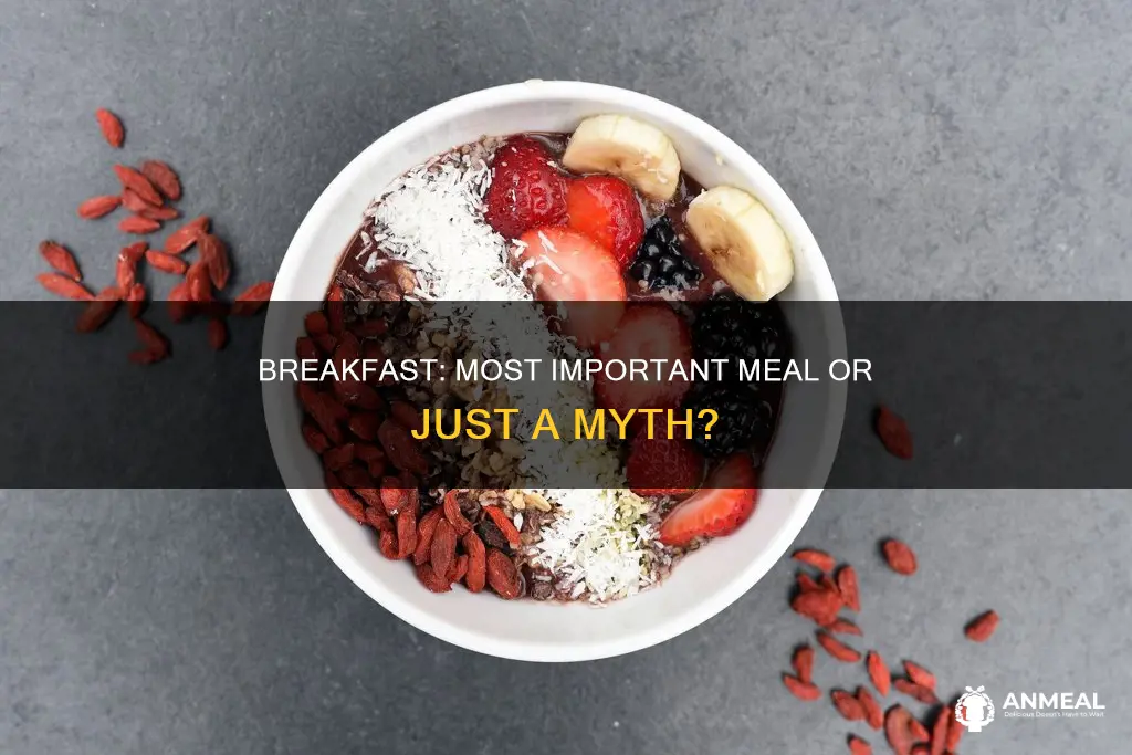 who says breakfast is the most important meal
