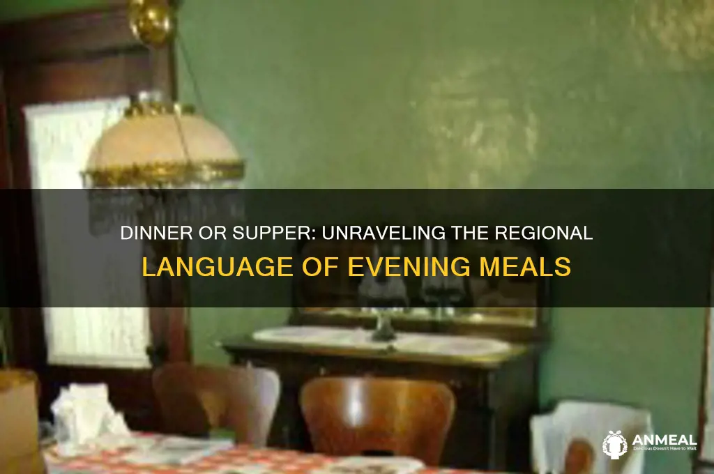who says dinner and who says supper