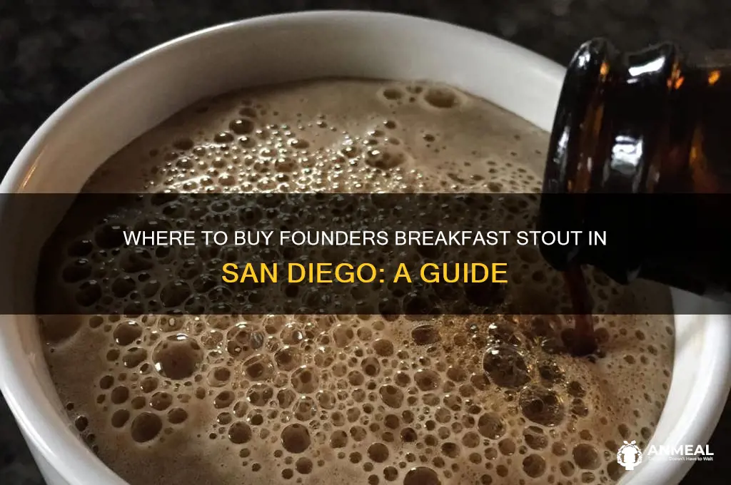 who sells founders breakfast stout in san diego