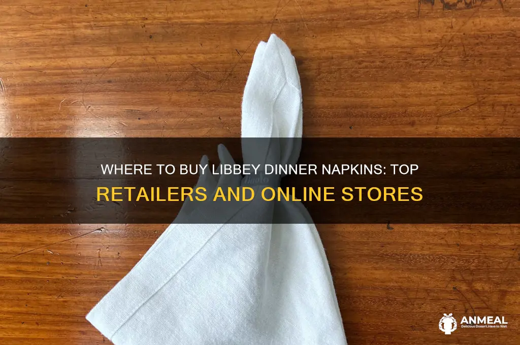 who sells libbey dinner napkins