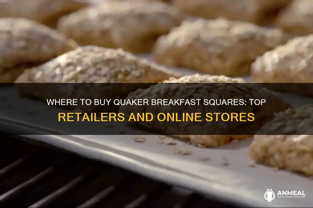 who sells quaker breakfast squares