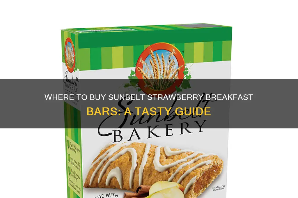who sells sunbelt strawberry breakfast bars