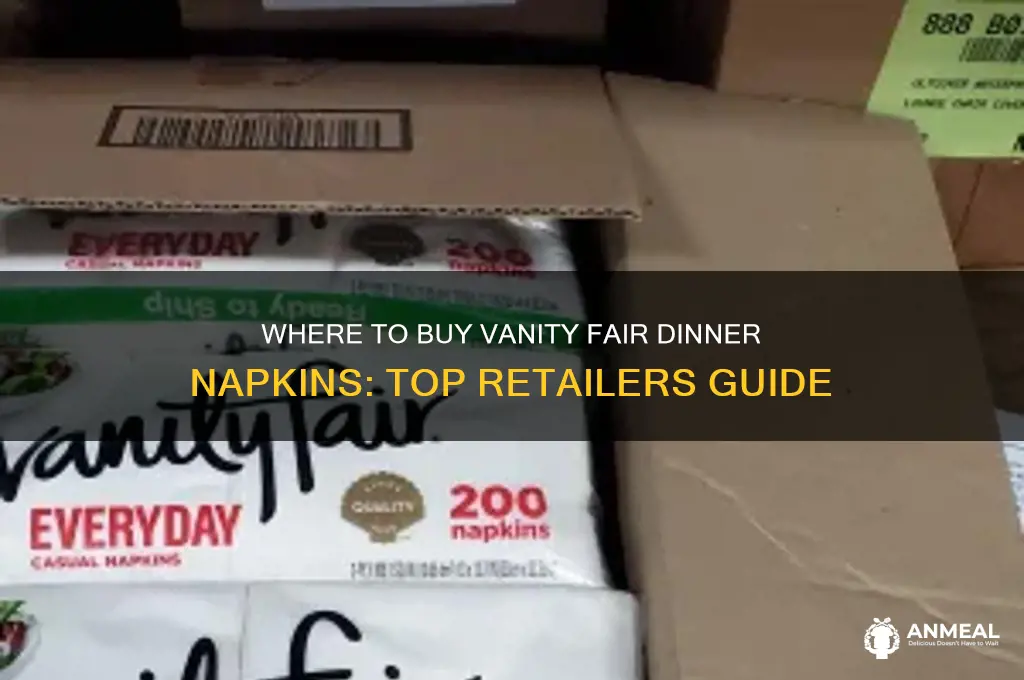 who sells vanity fair dinner napkins