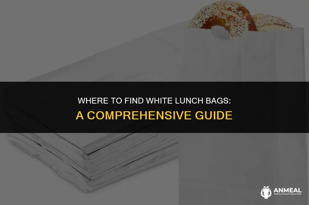 who sells white lunch bags