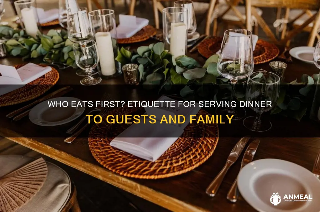 who should get their dinner first