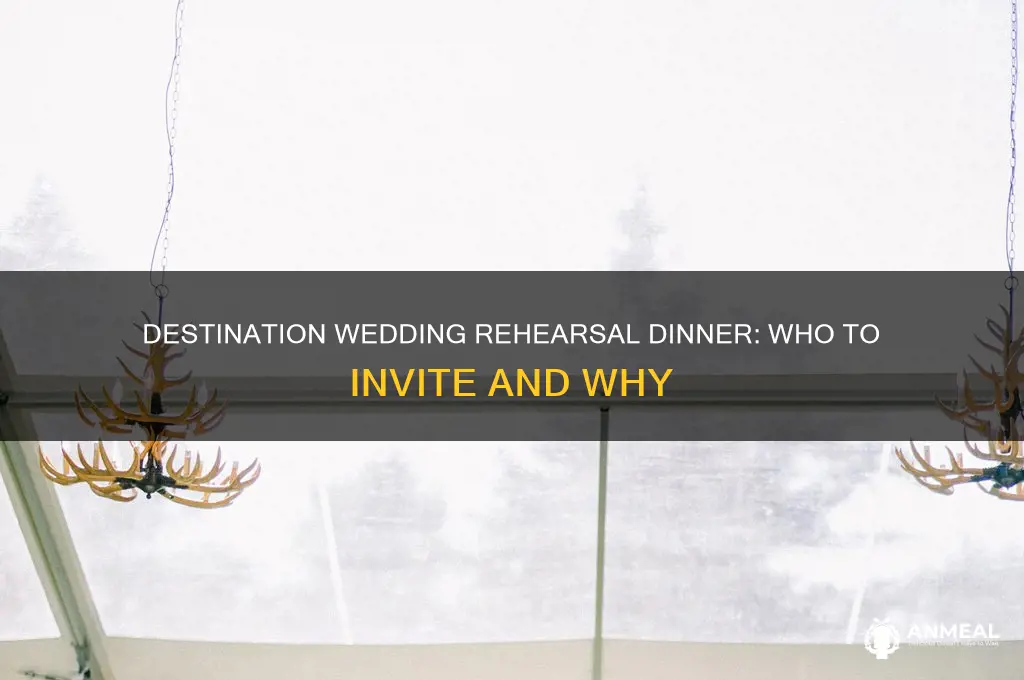 who should i invite to rehersal dinner for destination wedding