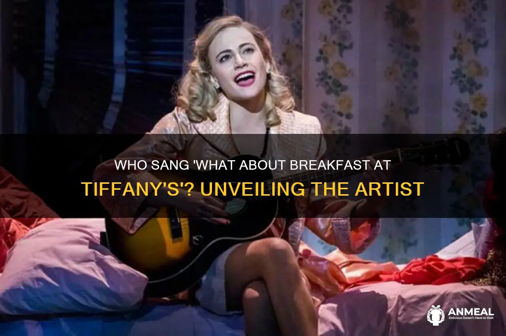 who sings and i said what about breakfast at tiffany