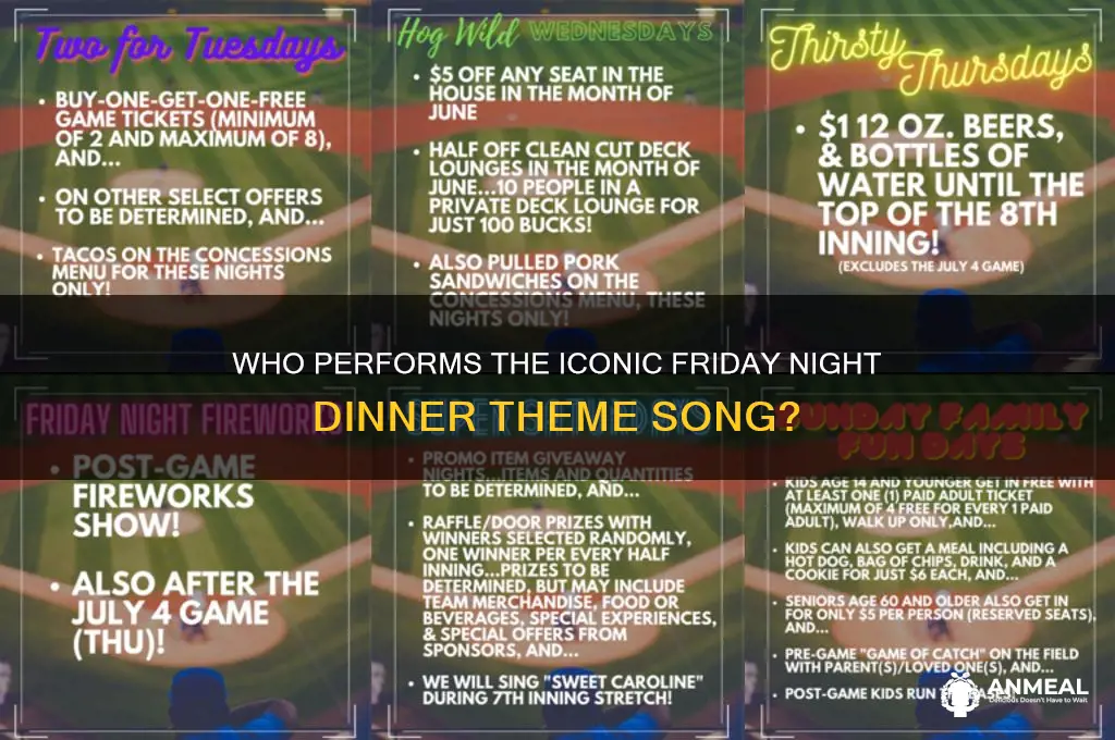 who sings the theme song to friday night dinner