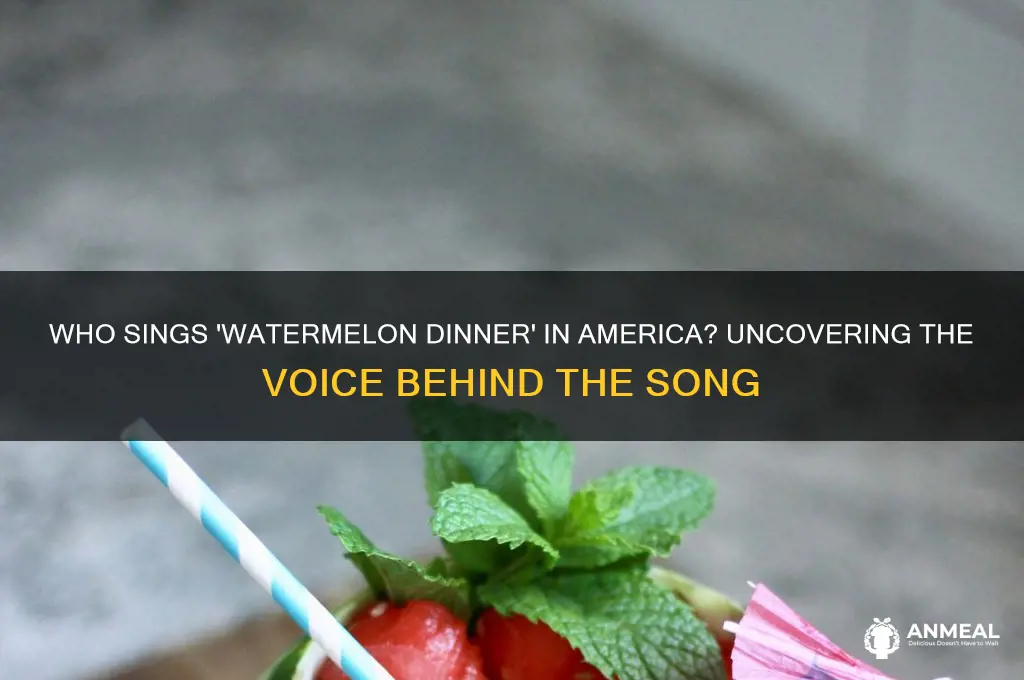who sings watermelon dinner in america