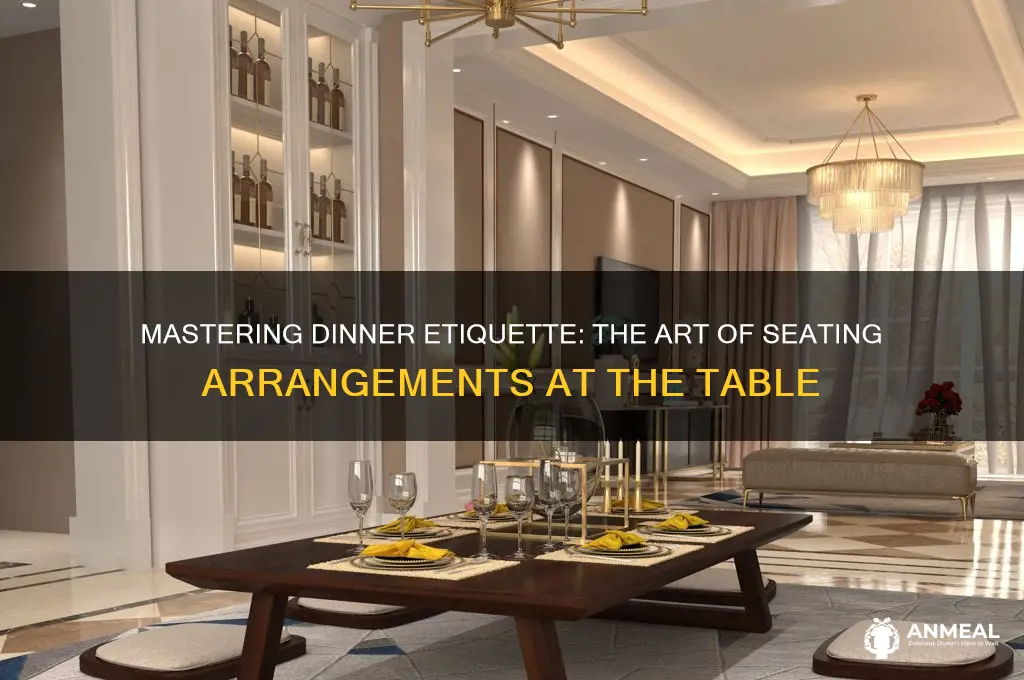 who sits where at a dinner table