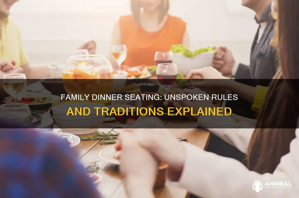 who sits where at a family dinner table