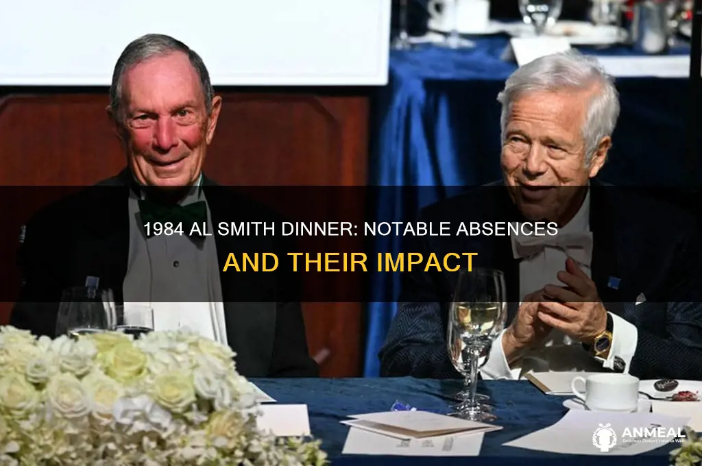 who skipped al smith dinner in 1984