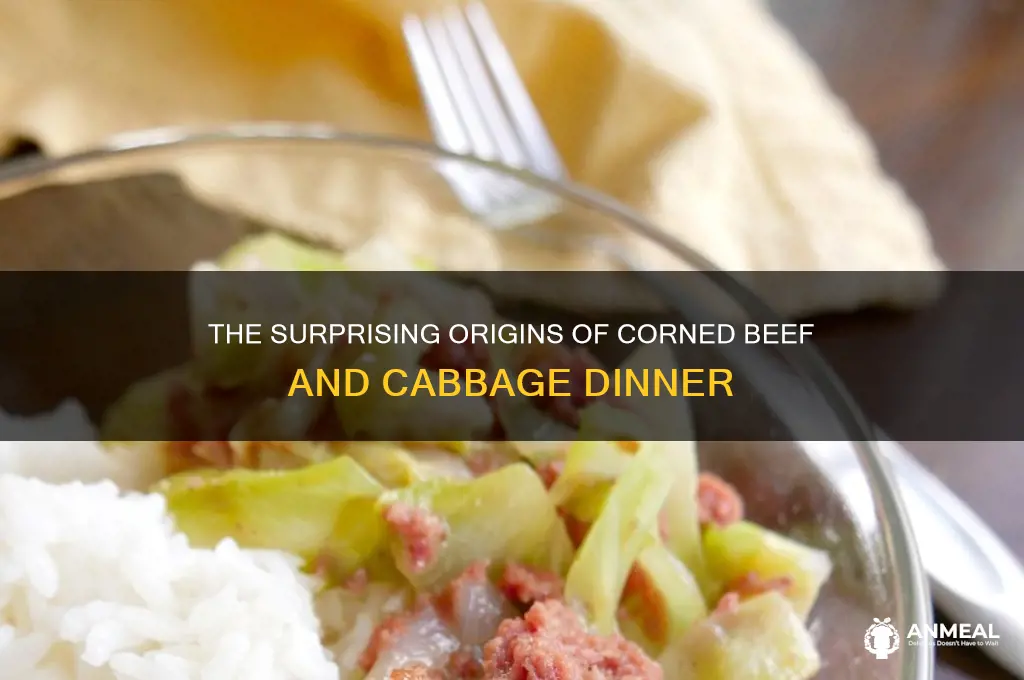 who started the corned beef and cabbage dinner