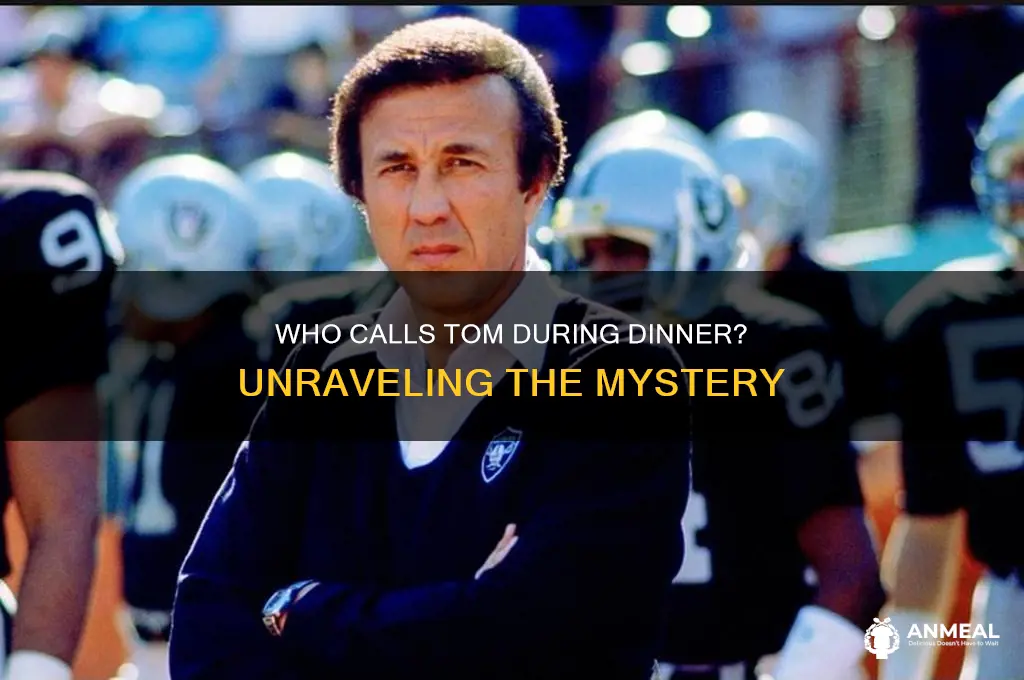 who telephones tom during dinner