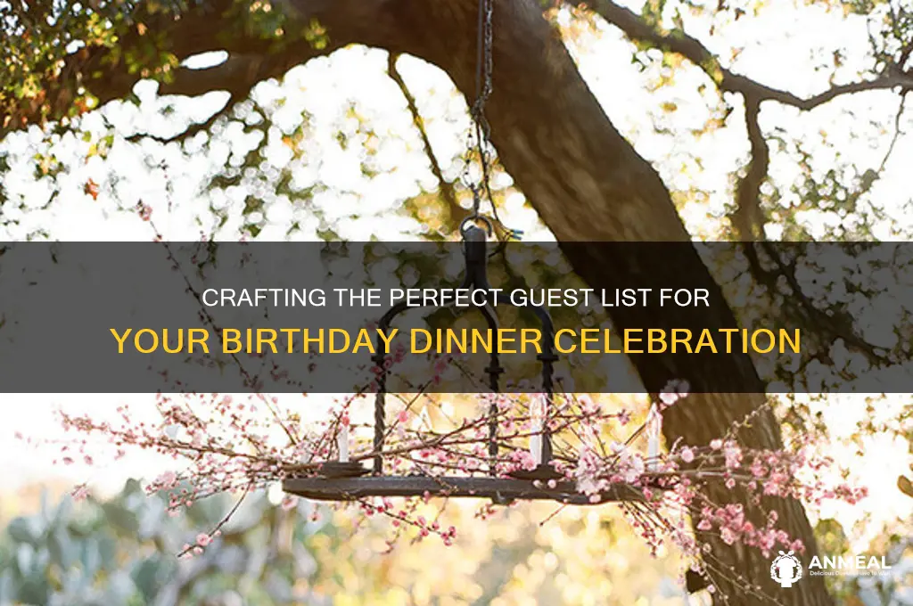 who to invite to birthday dinner