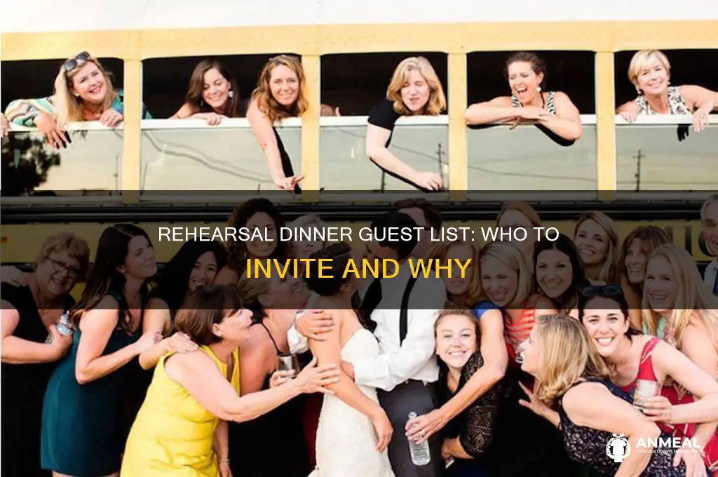 who to invite to rehersal dinner