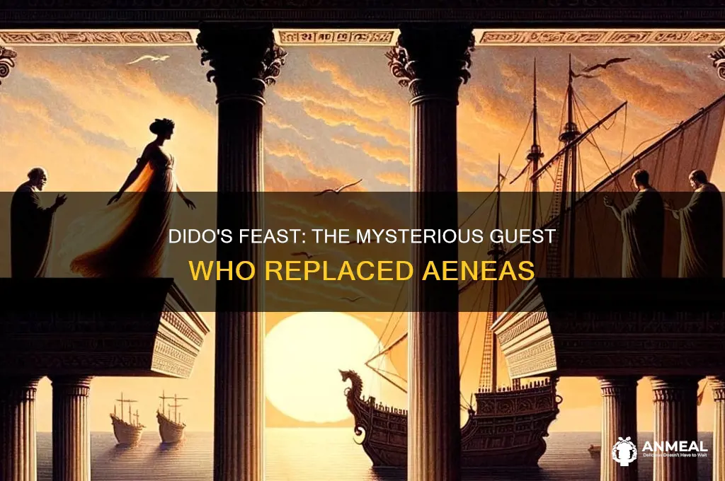 who traded places with aeneas at dinner with dido