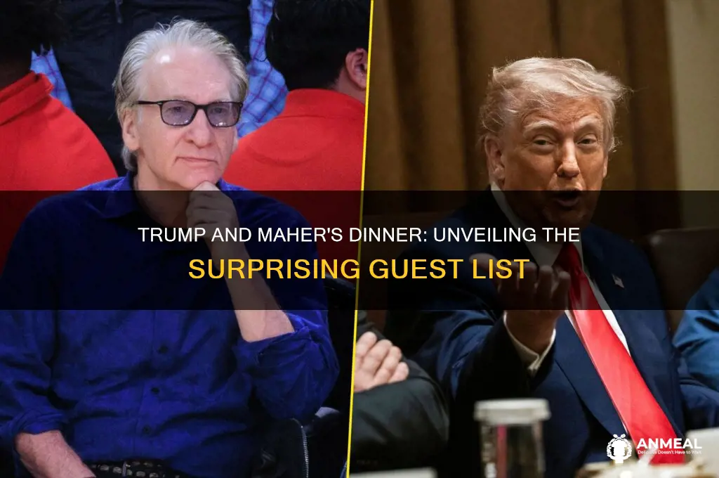who was at dinner with trump and maher