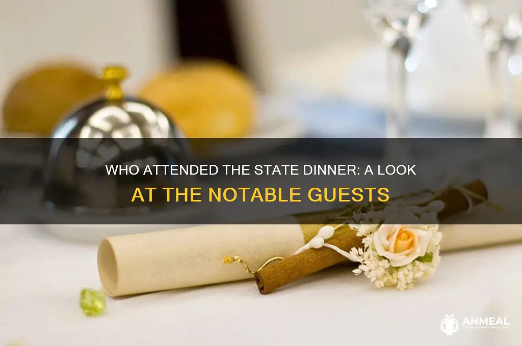 who was at state dinner
