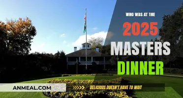 2025 Masters Dinner: A Star-Studded Guest List Revealed