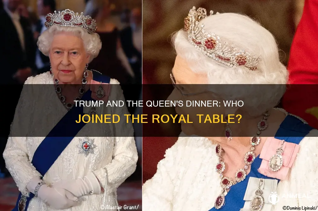 who was at the dinner with trump and queen