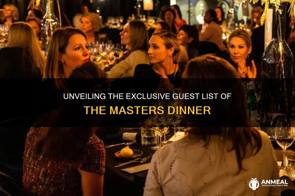who was at the masters dinner