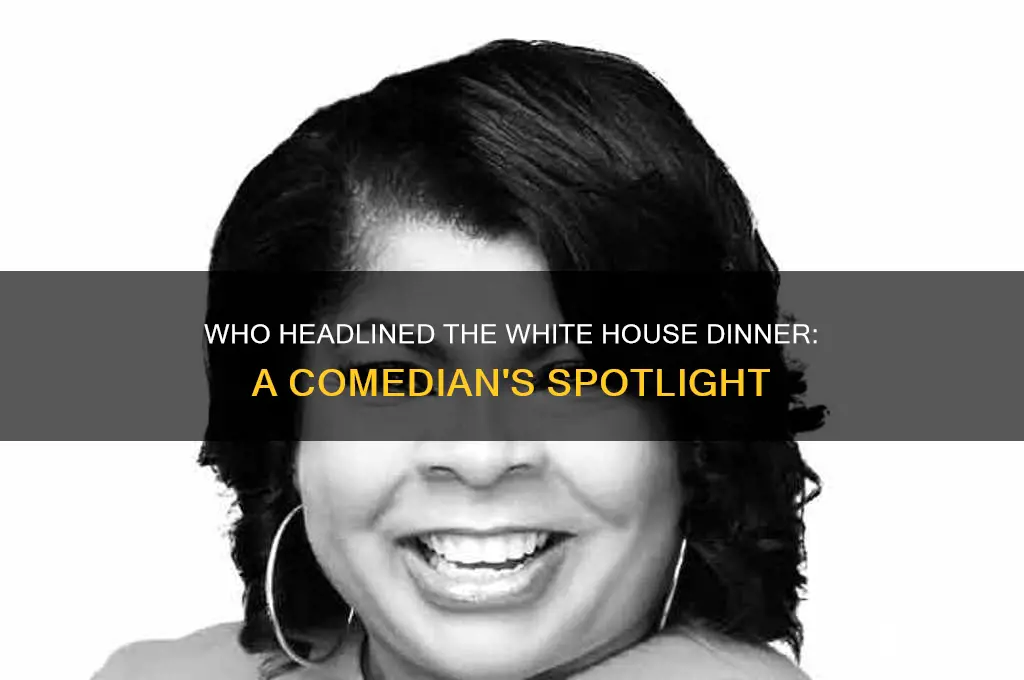 who was comedian at white house dinner