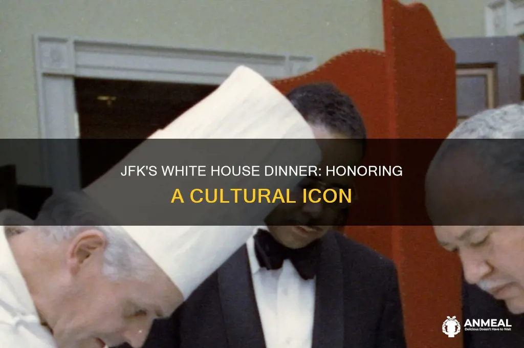 who was honored at a white house dinner by jfk