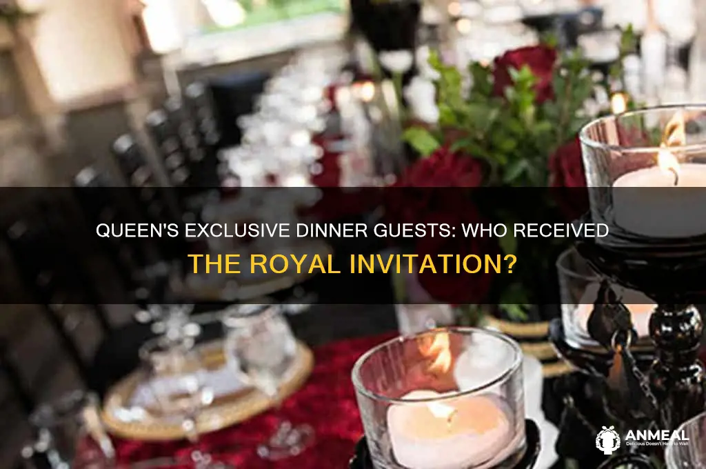 who was invited to dinner by the queen