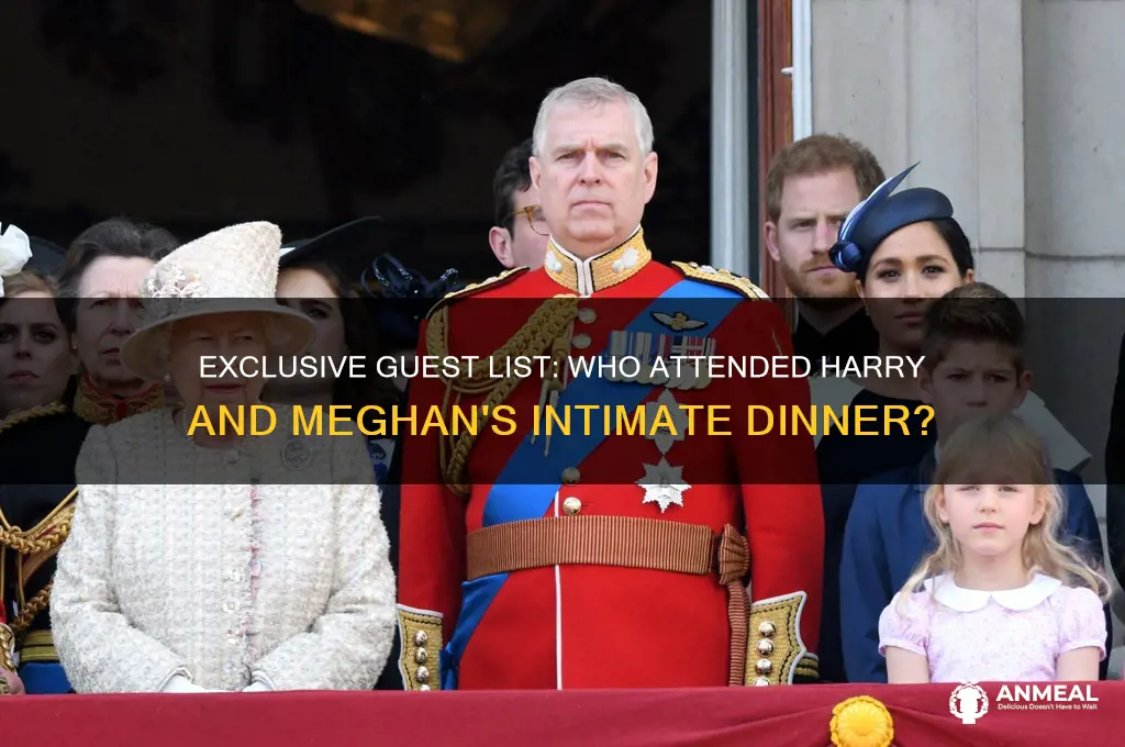who was invited to the dinner for harry and megan