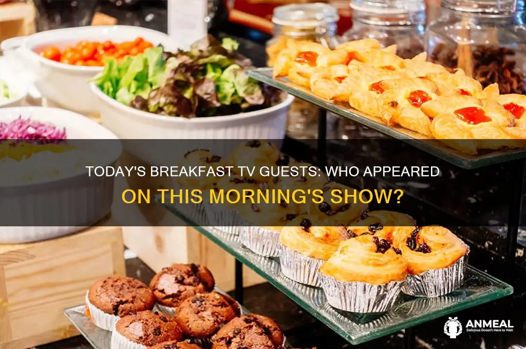 who was on breakfast television this morning