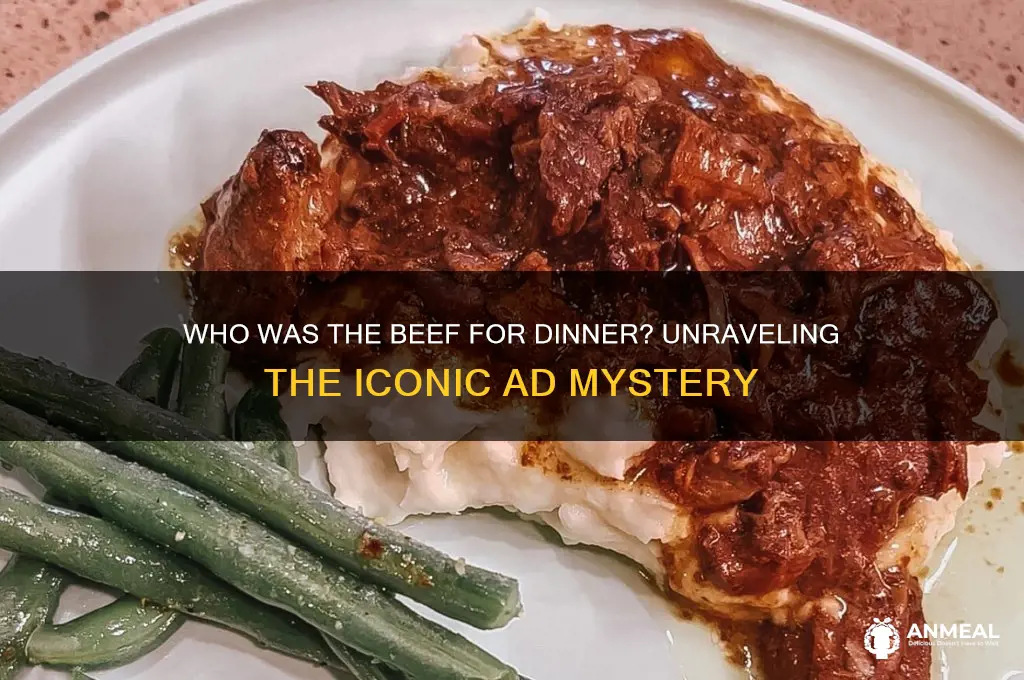 who was the beef for dinner advertisement