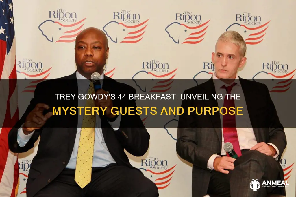 who was trey gowdy addressing with the 44 breakfast