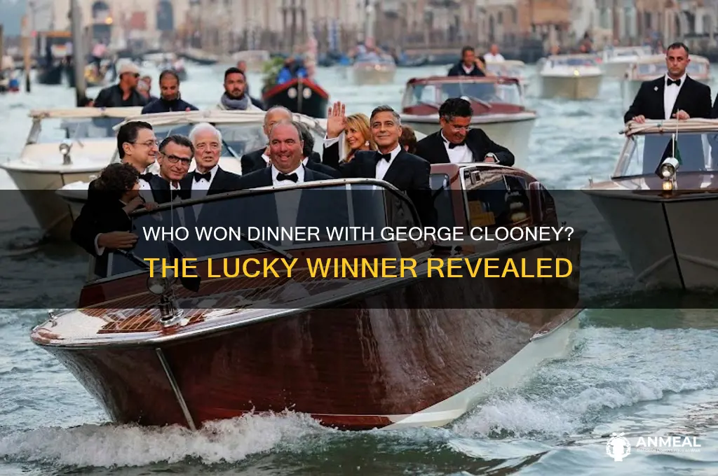 who won dinner with george clooney
