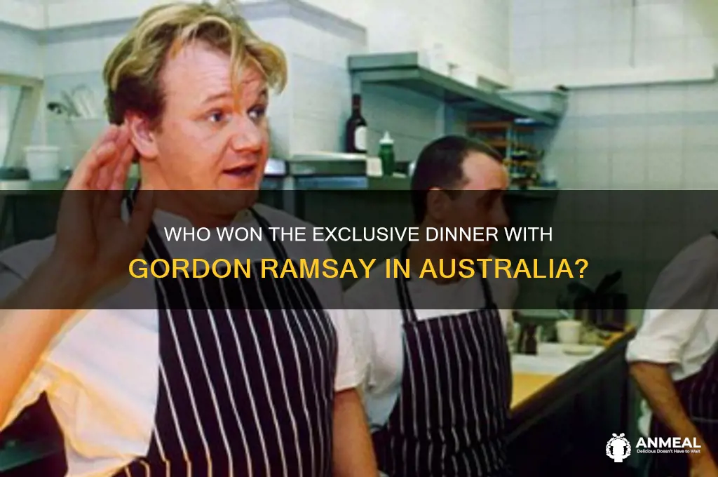 who won the dinner with gordon ramsay in australia