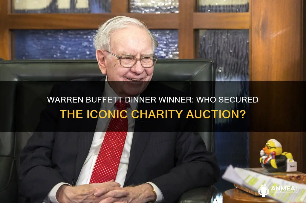 who won the warren buffett dinner