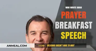 Who Crafted Bono's Iconic Prayer Breakfast Speech? Unveiling the Writer