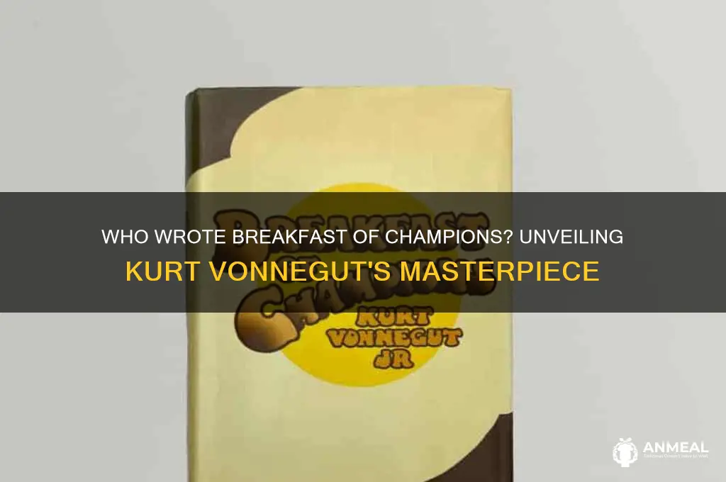 who wrote breakfast of champions