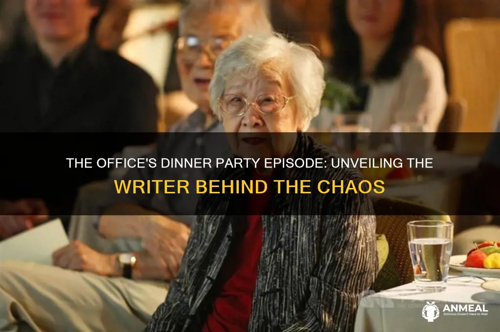 who wrote the dinner party the office