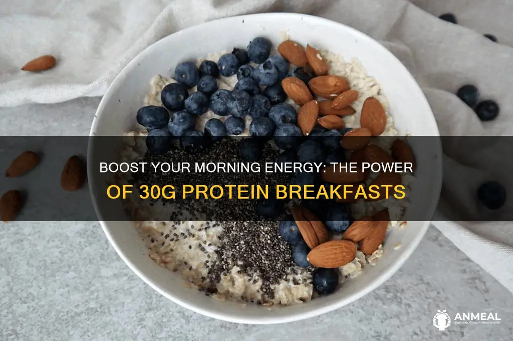 why 30 grams of protein for breakfast