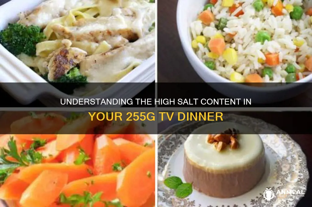 why 800 mg salt in 255g tv dinner